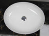 Bowl Wash Basin Ceramic Countertop Oval White Compact Cloakroom 500 MM W