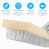 Wire Broom Head Metal Bristle Outdoor Patio Cleaner Moss Algae Remover