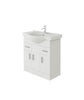 Bathroom Vanity Unit & Under Sink Basin Storage Cupboard Furniture Set White 750