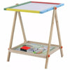 2 In 1 Kids Wooden Easel Blackboard Whiteboard Childrens Drawing Art Chalk Board