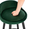 1/2/4/6x Bar Stool Velvet Padded Seat Chair Breakfast High Counter Barstool Pub
