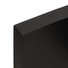 Table Dark Grey 180x50x6 Treated Solid Wood Oak Live M4G1