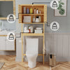 XL Tall Over The Toilet Cabinet Storage Cupboard Unit Bathroom Tower Space Saver