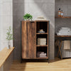 Bathroom Cabinet Shelf Cupboard Bedroom Storage Unit Brown Wooden Furniture