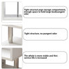 Wooden Coffee Table With Storage High Gloss Sofa End Table LED Light Living Room