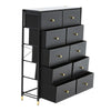Fabric Dresser Organizer Storage Chest of Drawers Bedroom Living Room Cabinet