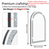 Crushed Diamond Crystal Glass Silver Frame Bevelled Wall Mirror Venetian 90X60cm