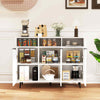 Sideboard Buffet Cabinet Kitchen Storage Cabinet with Shelves White