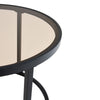 Nest Of 2 Nested Nesting Tables Side End Glass Coffee Table Metal Living Room UK