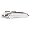 Bulliing Bed Frame with White ,Double Bed Frame,Platform Bed T4F0