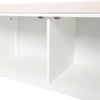 Upholstered Bed End Bench Accent Lounge Sofa Window Seat 2 Doors Storage Cabinet