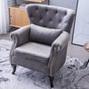 Chesterfield Wingback Chair Cocktail Armchair Bedroom Lounge Chair Fireside Sofa