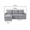 Corner Sofa Bed L-Shaped Sofa Sectional Sofa with Chaise & Storage