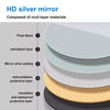 Round Bathroom Mirror with Bluetooth 3 LED Lights Illuminated Demister