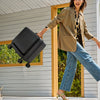 Wheeled Black Suitcase Cabin Trolley Bag Hand Luggage Carry On Travel Case