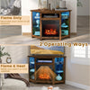 Fireplace TV Stand for TVs up to 50 Inches Electric Fireplace Insert LED Lights