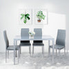 Round Square Rectangular Dining Table 2/4 Wooden Chairs Kitchen Room Restaurant