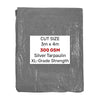 3m x 4m Waterproof 300GSM Extra Heavy Duty Tarpaulins Ground Sheet Cover Tarp