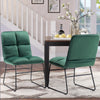 2x Velvet Dining Chairs Accent Home & Restaurant Living Room Folding Lounge Seat