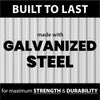 Outdoor Garden Shed Galvanised Steel Wood Firewood Log Storage Rack Tool Cabin