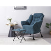 Fabric Lazy Chair with Footstool Relax Lounge Chair Accent Armchair Sofa Chair