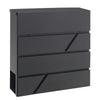 Letter Post Mail Box Metal Wall Door Gate Fence Garden Home House Lockable