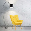 Occasional Wingback Sofa Chair Living Room Lounge Seat Linen Single Armchair