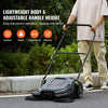 Walk-behind Hand Push Floor Sweeper 25.6" Width 5 Gallon Waste Container