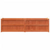 Camerina Garden Planter Wax Brown 180x50x50 Solid Wood Pine,Garden B0W2