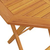 Gecheer Folding Dining Table Garden Table Round Wood Patio Table, Weather O8N0