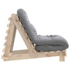 Futon Sofa Bed with 70x206x11 Solid Wood Pine E6J9