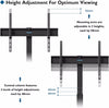 Universal Floor TV Stand for 30-70 inch LED OLED LCD Plasma Flat Curve