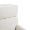 Recliner Armchair w/ Footstool Lambswool Upholstered Accent Chair Living Bedroom