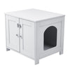White Dog Cage Puppy Crate Pet Carrier Indoor Pet Box With Lock Fixed Pet Box