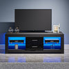 Modern TV Stand High Gloss Doors Entertainment Unit Cabinet With RGB LED Lights