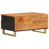 Coffee Table Tea Side Sofa Brown and Black Solid Wood Mango
