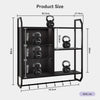 RGB Light Gaming Storage Rack Wall Mounted Floating Adjustable Shelves Remote