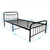 Simple Budget metal bed Single bed Frame w/Mattresses Option Bedroom Furniture