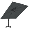 3*3m Large Roma Parasol Banana Cantilever Hanging Umbrella Outdoor Garden Patio
