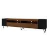180cm Wide TV Media Unit with Storage Doors, Open Compartments & Side Shelves