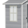 4x3 FT Plastic Outdoor Garden Storage Shed Bike Tools Bin Shed Lockable House