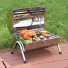 Silver Barrel Barbecue Grill Compact and Versatile BBQ for Outdoor Cooking