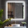 LED Ligthted Bathroom Mirror Vanity Sink Anti-Fog Dimmable Large Mirror IP65