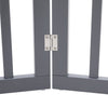 3/4 Panels Folding Pet Gate Freestanding Wooden Dog Fence Safety Barrier Divider