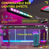 1.8m XXL Gaming Desk LED RGB Computer Table Elevated Monitor Stand Keyboard Tray