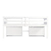 Kids Children's Bed Cabin Bed Mid Sleeper with Drawers Storage Bed Frame White