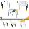 Kids Table and Chairs Set Childrens Furniture Activity Play and Building Bricks