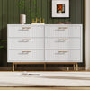 Modern Storage Cabinet Sideboard Buffet Cabinet with 6 Drawers Accent Cabinet