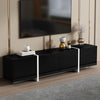 TV Stand Cabinet TV Unit with Low Panel Modern TV Cabinet for Living Room Black