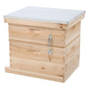 2 Tier Langstroth Beehive Box Beekeeping Honey Wooden Bee Hive Beekeeper Tool